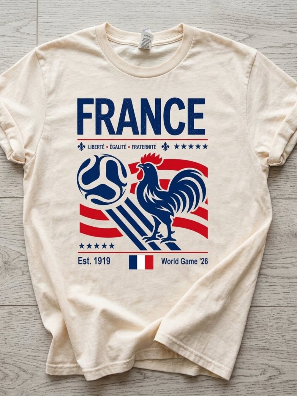 Final Game France Shirt, France Match Day Outfit soccer world shirt white off